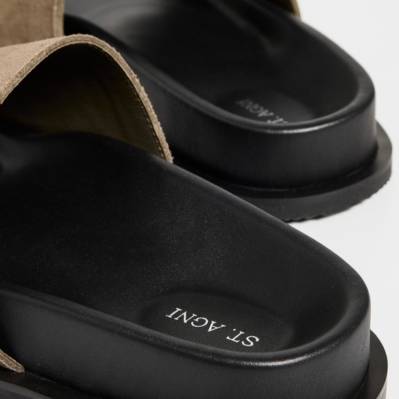 St. Agni Loe Suede Slides, 41 - Picture 5 of 6